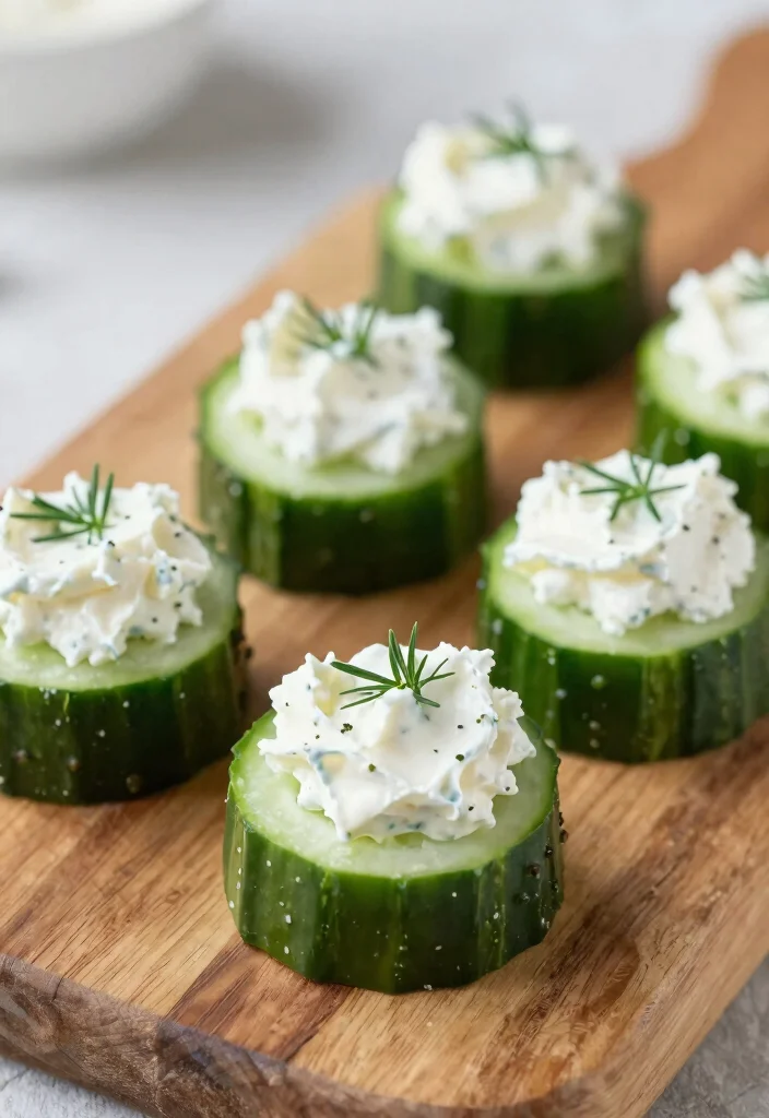 16 Appetizer Recipes Dairy Free: Crowd-Pleasing Starters - 13. Cucumber Bites with Vegan Cream Cheese 1