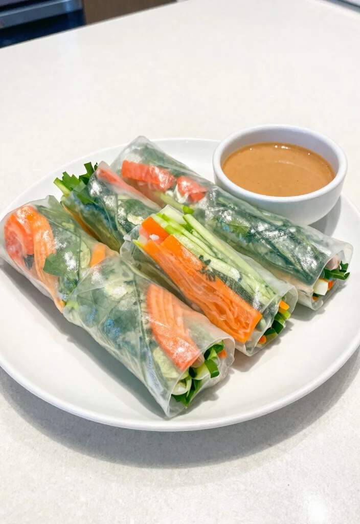16 Appetizer Recipes Dairy Free: Crowd-Pleasing Starters - 7. Vegan Spring Rolls 1