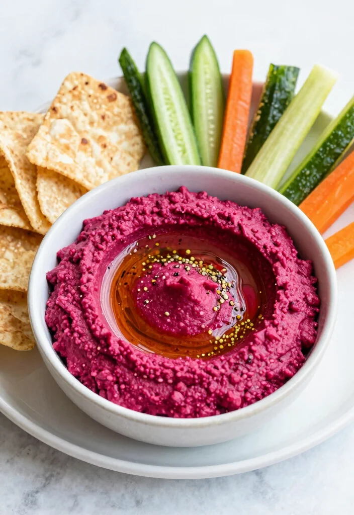 16 Appetizer Recipes Dairy Free: Crowd-Pleasing Starters - 9. Beetroot Hummus 1
