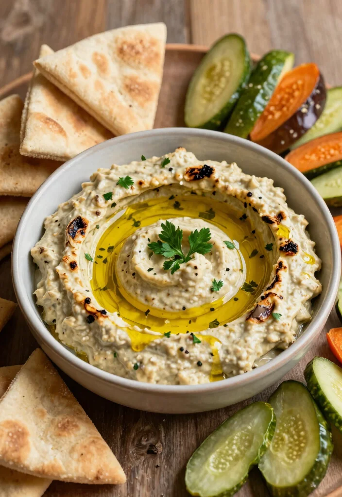 16 Dairy Free Dip Recipes Perfect for Parties - 13. Roasted Eggplant Dip (Baba Ganoush) 1