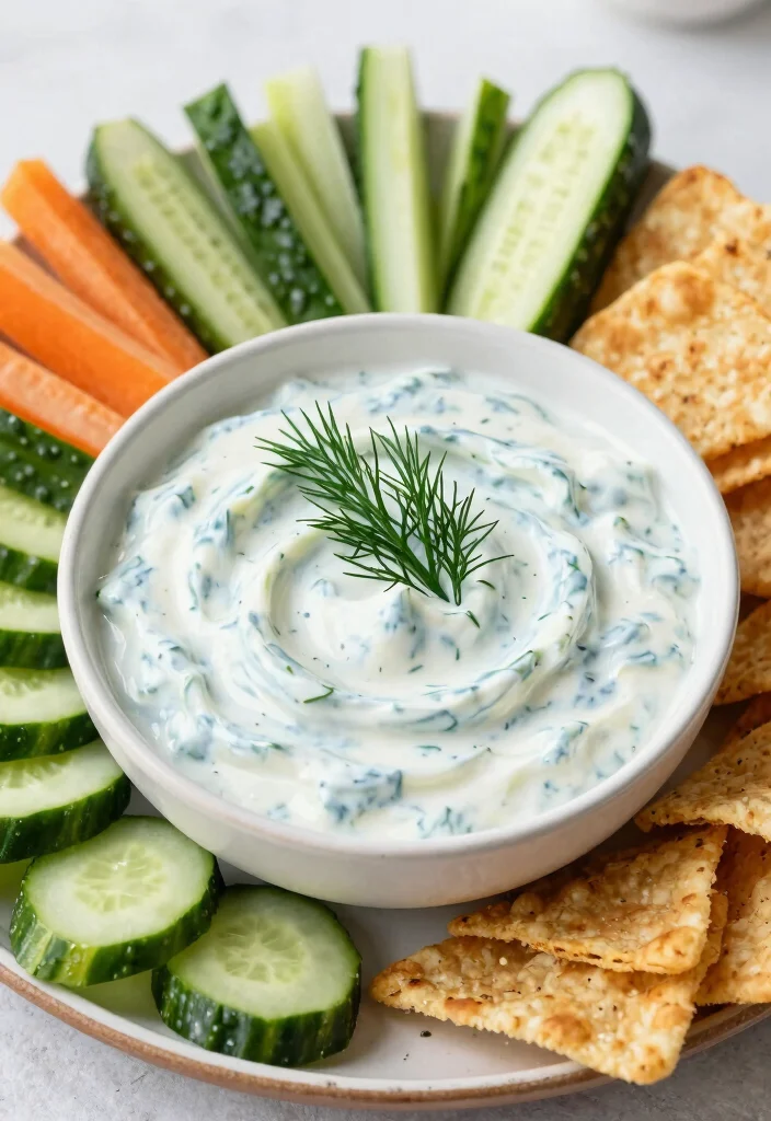 16 Dairy Free Dip Recipes Perfect for Parties - 14. Cucumber and Dill Yogurt Dip 1