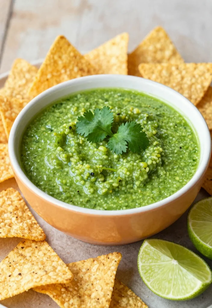 16 Dairy Free Dip Recipes Perfect for Parties - 5. Tangy Salsa Verde 1