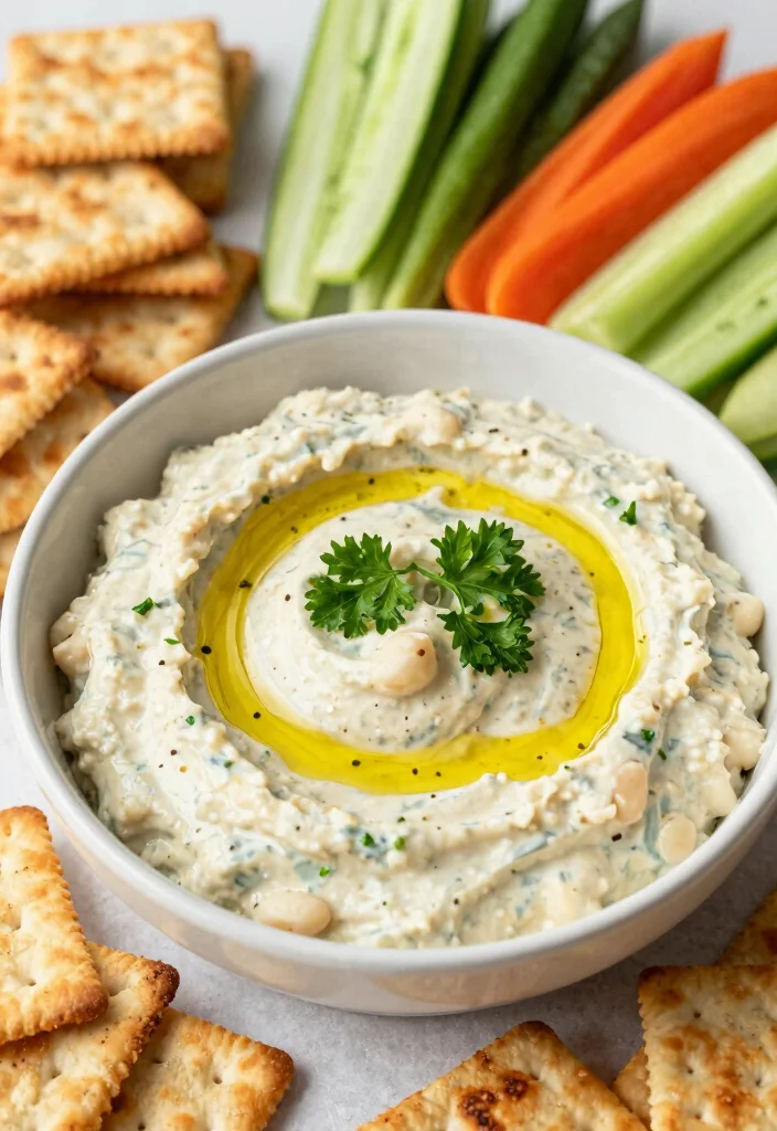 16 Dairy Free Dip Recipes Perfect for Parties - 7. Herbed White Bean Dip 1