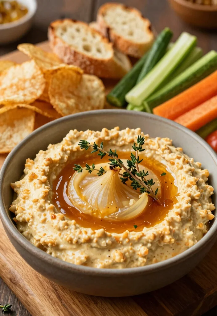 16 Dairy Free Dip Recipes Perfect for Parties - 8. Caramelized Onion Dip 1