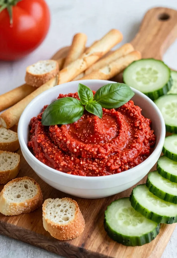 16 Dairy Free Dip Recipes Perfect for Parties - 9. Chunky Tomato Basil Dip 1