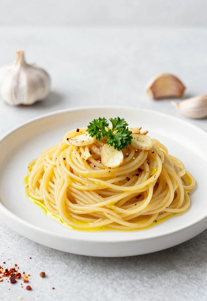 16 Dairy Free Pasta Recipes: Creamy Sauces and Easy Meals - 11. Spaghetti Aglio e Olio 1