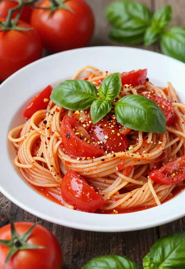 16 Dairy Free Pasta Recipes: Creamy Sauces and Easy Meals - 15. Spicy Tomato Basil Pasta 1