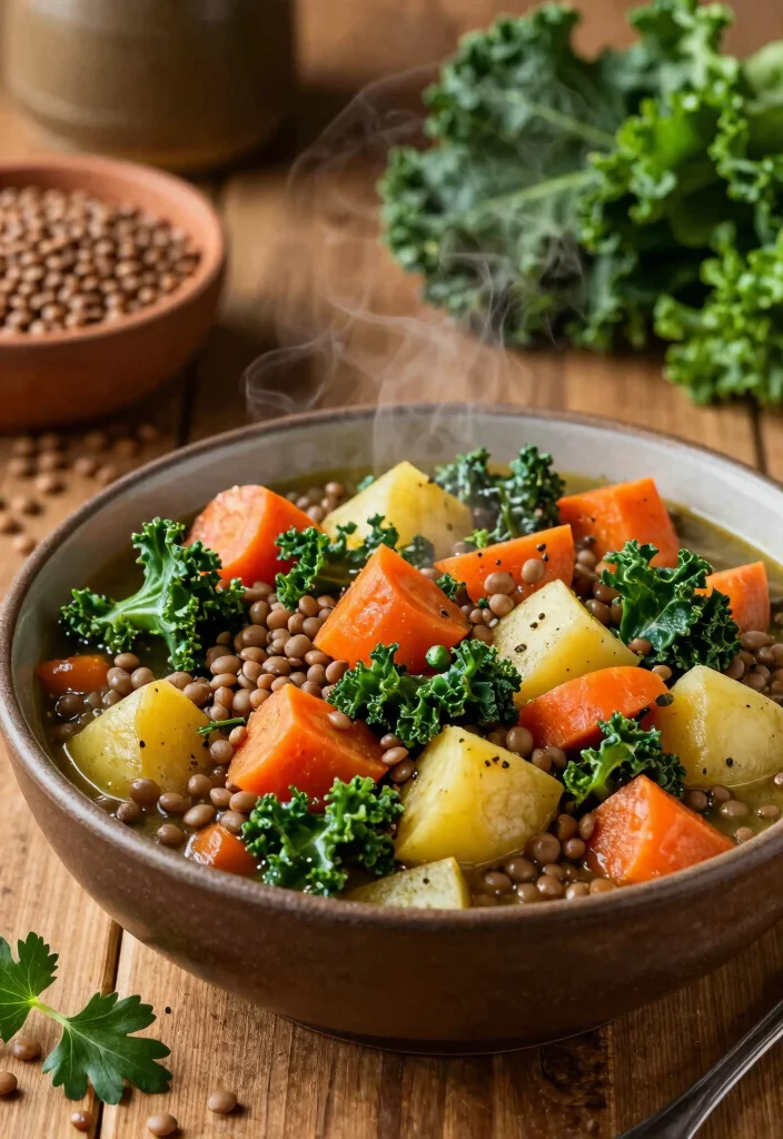 16 Dairy Free Recipes Crockpot: Effortless Weeknight Dinners - 4. Lentil and Vegetable Stew 1