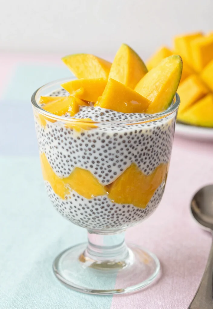 16 Delicious Dairy-Free Recipes to Elevate Your Plant-Based Cooking - 16. Vegan Mango Coconut Chia Pudding 1