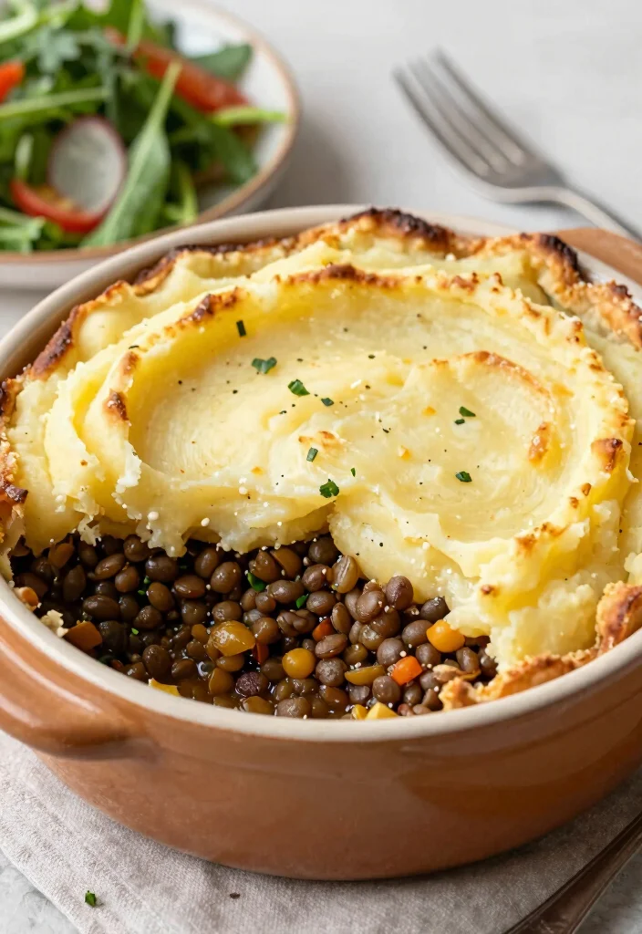 16 Healthy Dairy Free Dinner Recipes: Guilt-Free Indulgence - 7. Lentil and Vegetable Shepherd's Pie 1