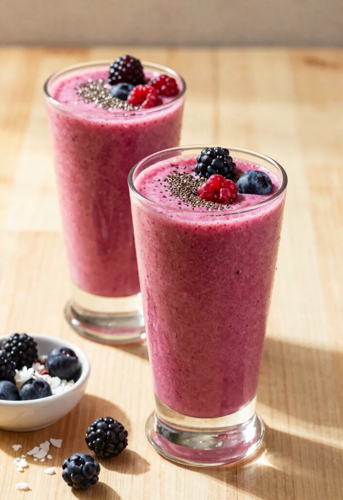 16 Low Carb Dairy Free Recipes: Slim Down Without Sacrifice - 16. Berry Coconut Smoothie 1