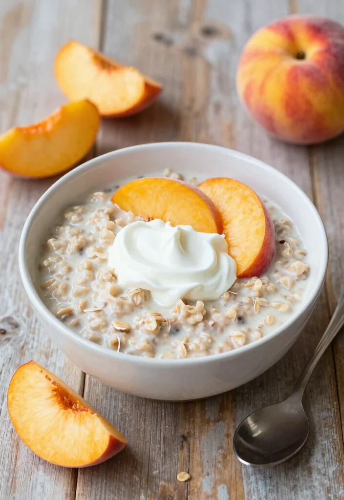 16 Vegan Dairy Free Gluten Free Recipes: Compassionate Cooking - 15. Peaches and Cream Oatmeal 1
