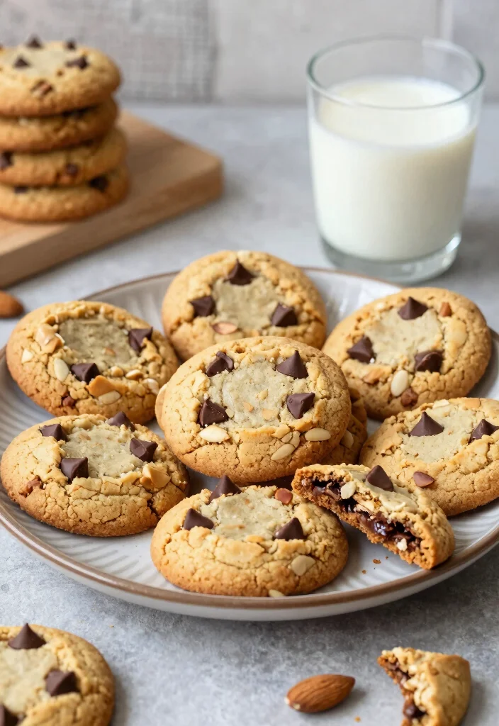 16 Vegan Dairy Free Gluten Free Recipes: Compassionate Cooking - 4. Almond Butter Chocolate Chip Cookies 1