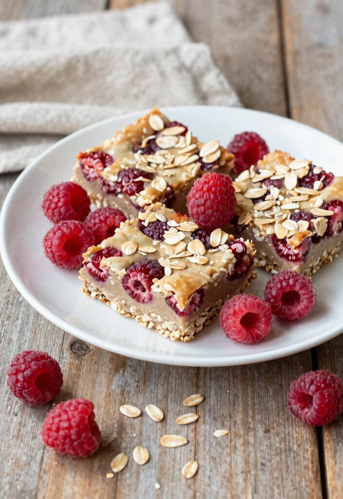 16 Vegan Dairy Free Gluten Free Recipes: Compassionate Cooking - 9. Raspberry Oat Bars 1