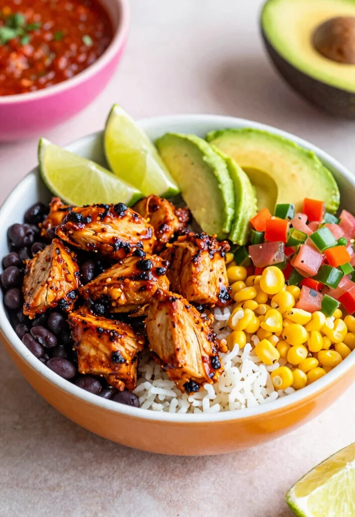 17 Crockpot Chicken Recipes Dairy Free: Set It and Forget It - 14. Chipotle Chicken Bowl 1