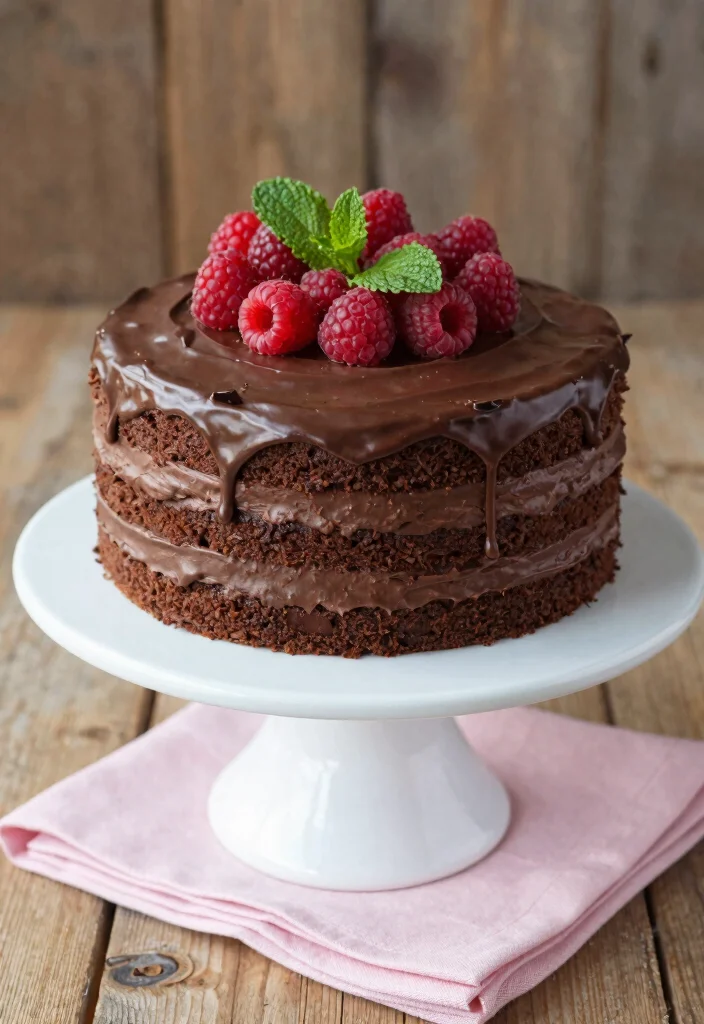 17 Dairy Free Dessert Recipes: Sweet Treats Without Guilt - 1. Decadent Vegan Chocolate Cake 1