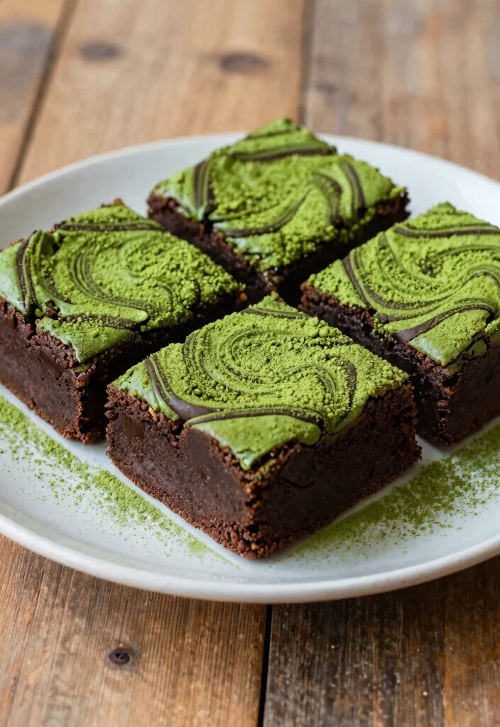 17 Dairy Free Dessert Recipes: Sweet Treats Without Guilt - 14. Matcha Chocolate Brownies 1