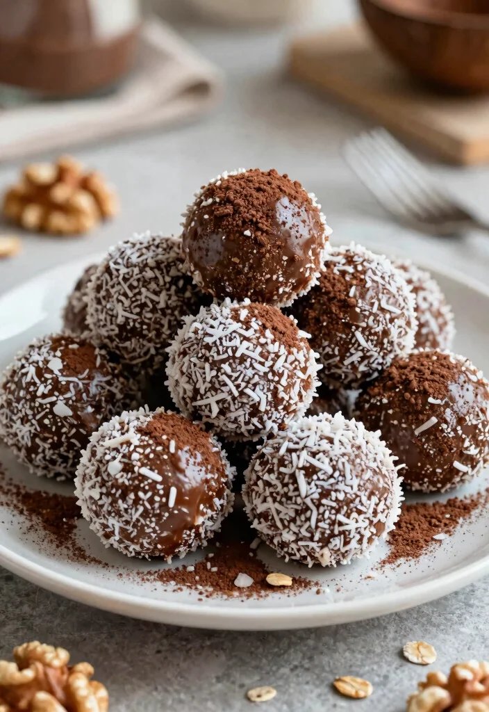 17 Dairy Free Dessert Recipes: Sweet Treats Without Guilt - 2. Coco-Choco Bliss Balls 1