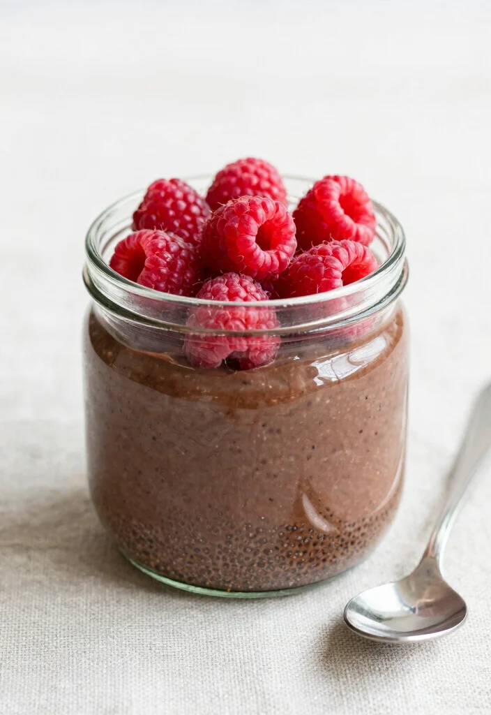 17 Dairy Free Dessert Recipes: Sweet Treats Without Guilt - 5. Raspberry Chocolate Chia Pudding 1