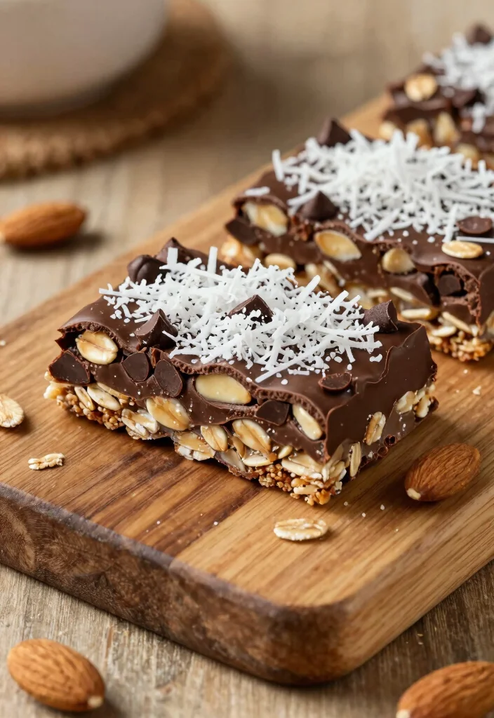 17 Dairy Free Dessert Recipes: Sweet Treats Without Guilt - 8. Chocolate Almond Joy Energy Bars 1