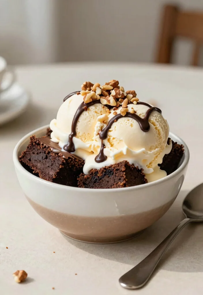 17 Dairy Free Dessert Recipes: Sweet Treats Without Guilt - 9. Vegan Brownie Sundae 1