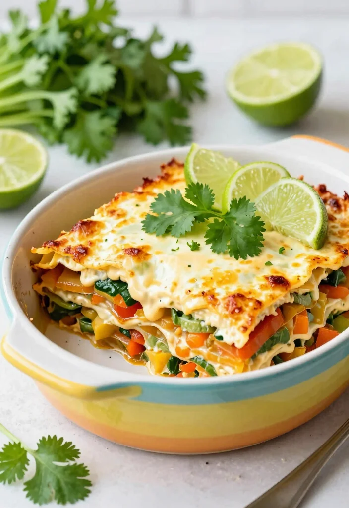 17 Dairy Free Lasagna Recipes: Layers of Flavor - 13. Cilantro-Lime Lasagna 1