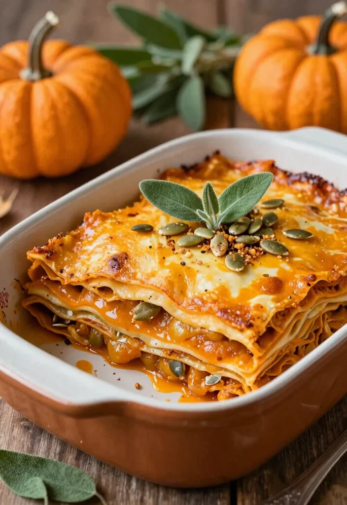 17 Dairy Free Lasagna Recipes: Layers of Flavor - 14. Pumpkin and Sage Lasagna 1