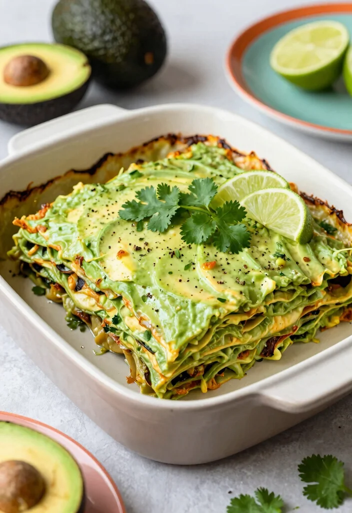 17 Dairy Free Lasagna Recipes: Layers of Flavor - 5. Creamy Avocado Lasagna 1