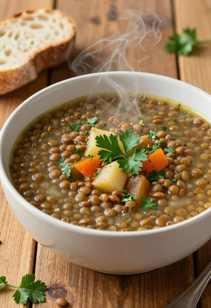 17 Dairy Free Potluck Recipes: Bring the Best Dish - 12. Hearty Lentil Soup 1