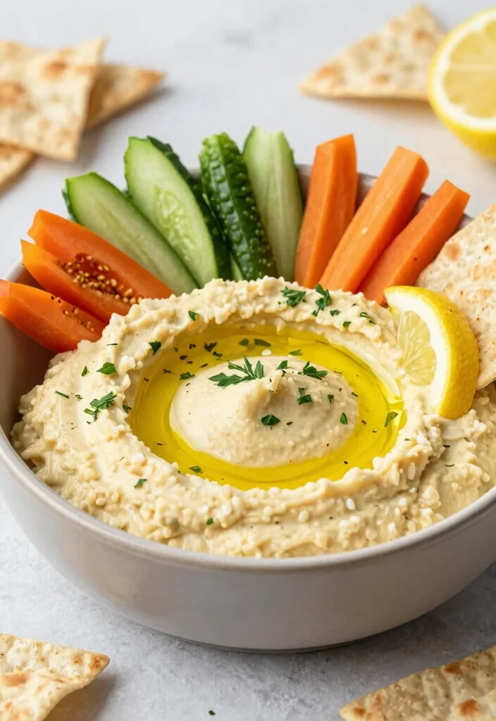 17 Dairy Free Potluck Recipes: Bring the Best Dish - 17. Lemon Garlic Hummus 1