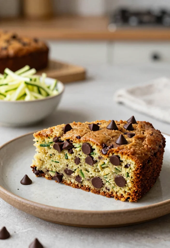 17 Gluten Free Dairy Free Cake Recipes: Fluffy and Moist - 16. Chocolate Chip Zucchini Cake 1