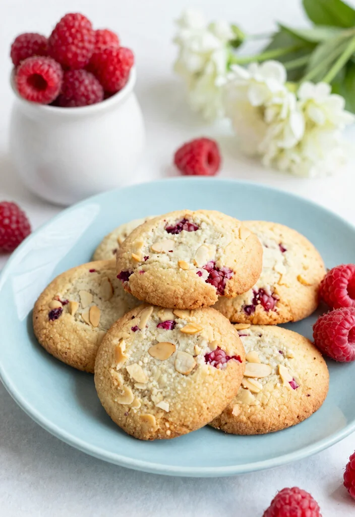 17 Gluten Free Dairy Free Cookie Recipes: Chewy and Delicious - 15. Raspberry Almond Cookies 1