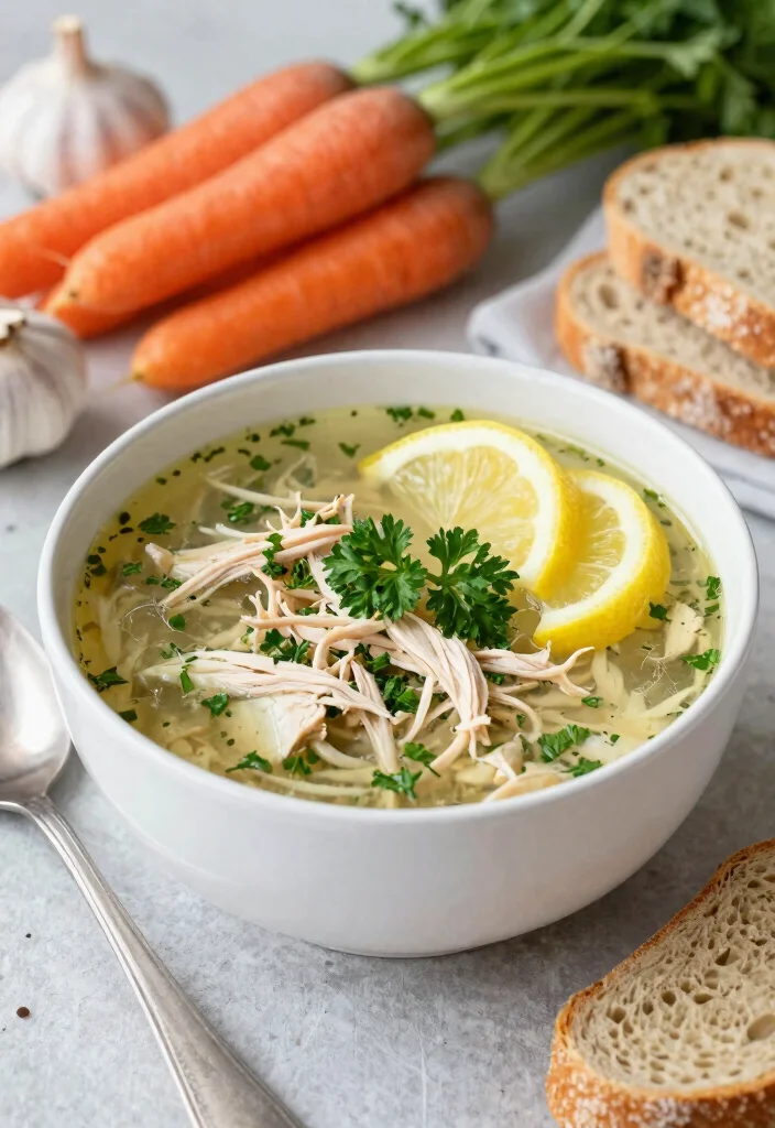 17 Gluten Free Dairy Free Crockpot Recipes: Hands-Off Cooking - 3. Lemon Garlic Chicken Soup 1