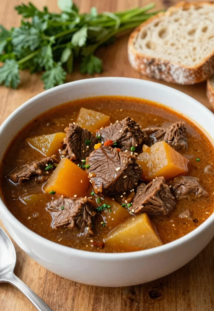 17 Gluten Free Dairy Free Crockpot Recipes: Hands-Off Cooking - 9. Rustic Beef and Vegetable Stew 1