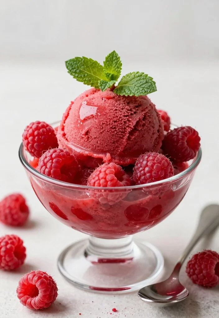 17 Gluten Free Dairy Free Recipes Dessert: Decadent and Allergy-Friendly - 15. Raspberry Sorbet 1