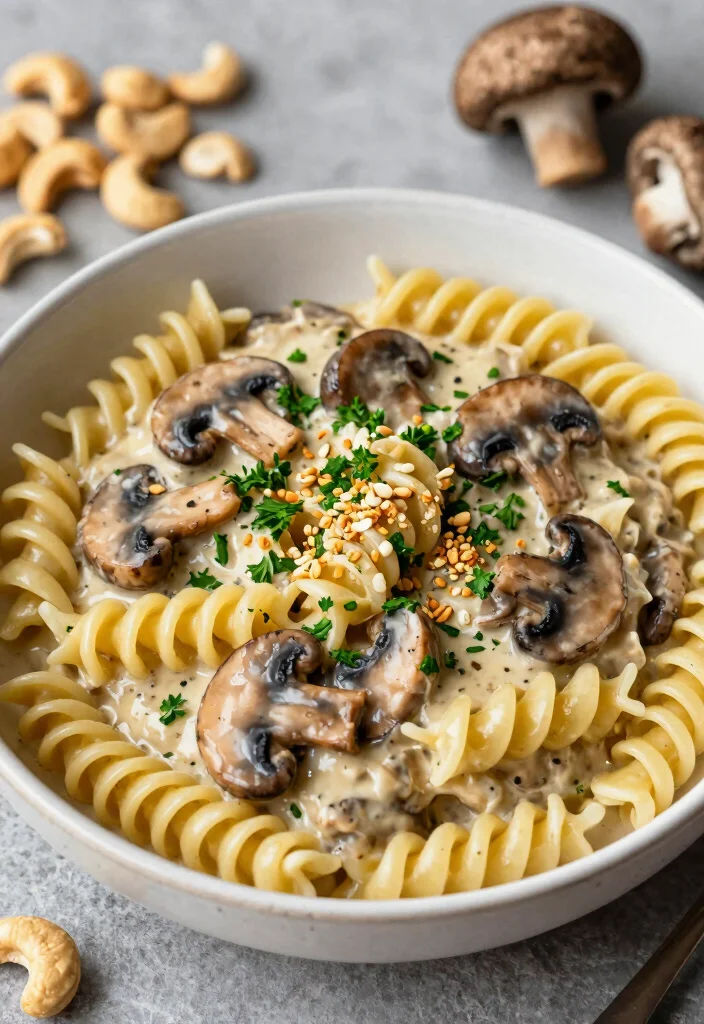 17 High Protein Dairy Free Dinner Recipes That Satisfy - 5. Vegan Mushroom Stroganoff 1