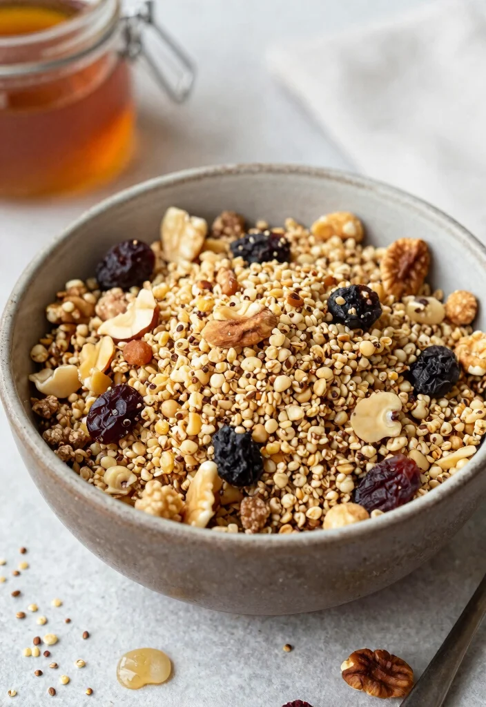 18 Crunchy and Satisfying Gluten and Dairy Free Snack Recipes for Kids - 16. Puffed Quinoa Crunch 1