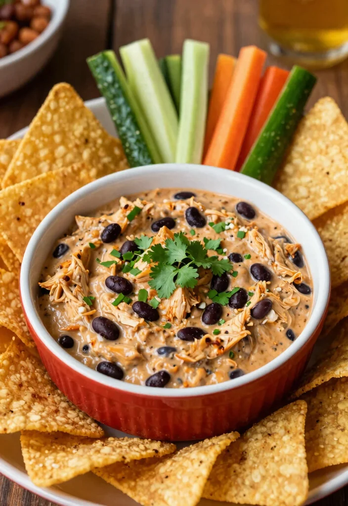 18 Dairy Free Buffalo Chicken Dip Variations: Game Day Favorite - 10. Buffalo Chicken Dip with Black Beans 1