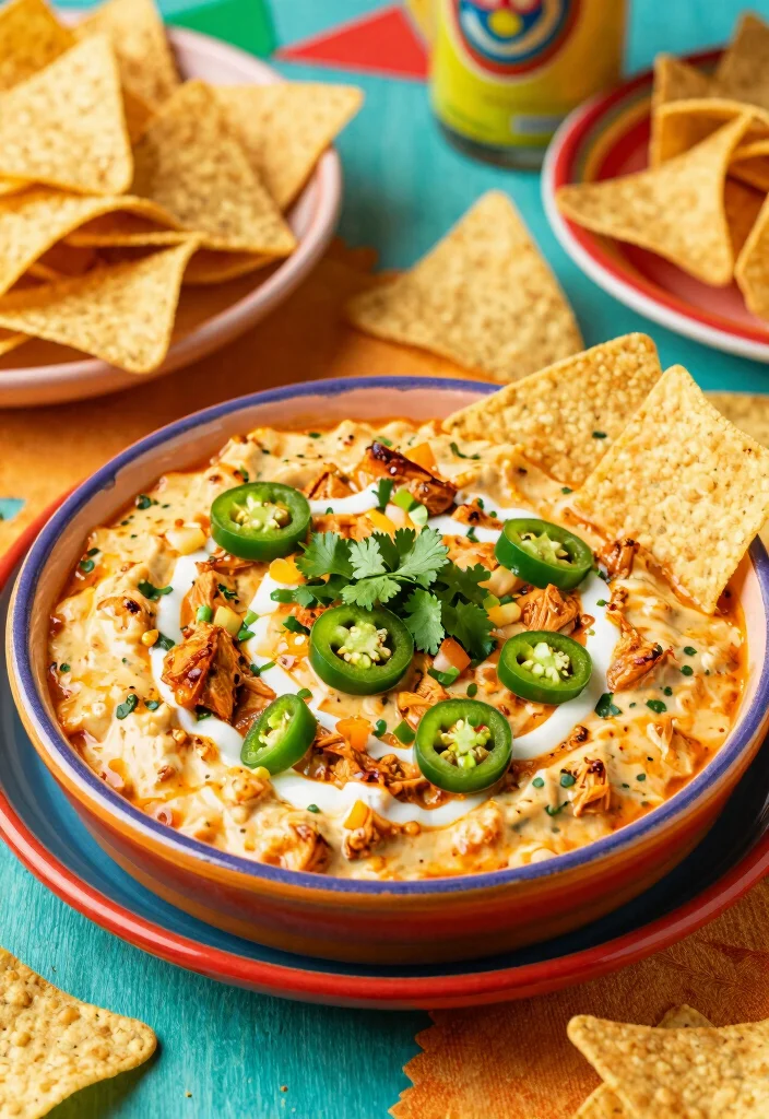 18 Dairy Free Buffalo Chicken Dip Variations: Game Day Favorite - 15. Spicy Mexican Buffalo Chicken Dip 1