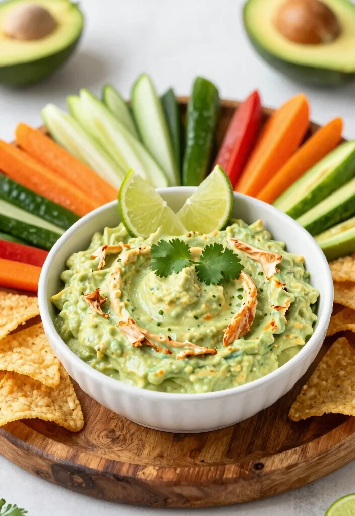 18 Dairy Free Buffalo Chicken Dip Variations: Game Day Favorite - 4. Creamy Avocado Buffalo Chicken Dip 1