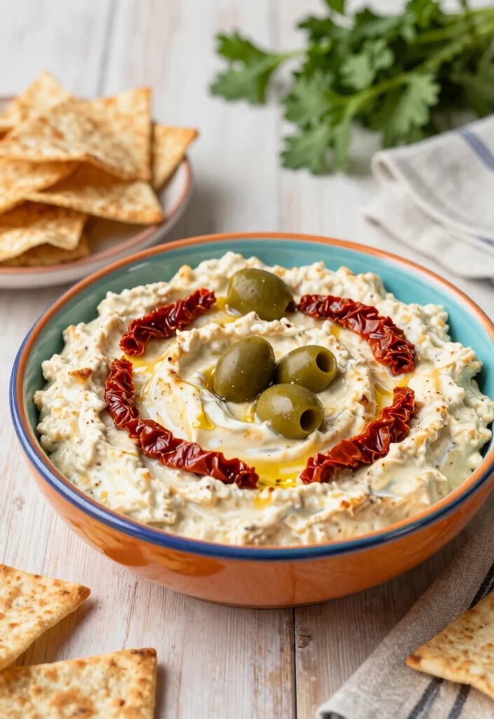 18 Dairy Free Buffalo Chicken Dip Variations: Game Day Favorite - 8. Mediterranean Buffalo Chicken Dip 1