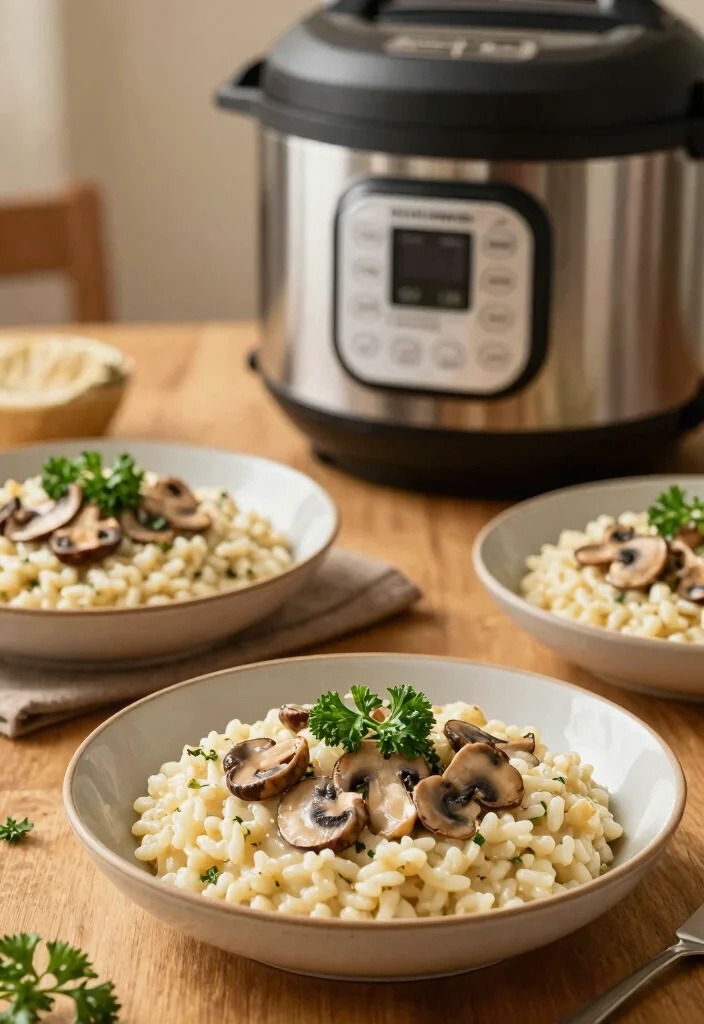18 Dairy Free Instant Pot Recipes: Quick Weeknight Winners - 1. Creamy Vegan Mushroom Risotto 1