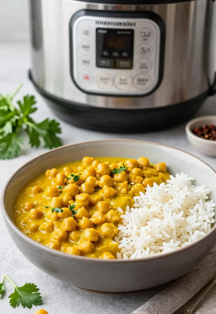 18 Dairy Free Instant Pot Recipes: Quick Weeknight Winners - 13. Chickpea Curry 1