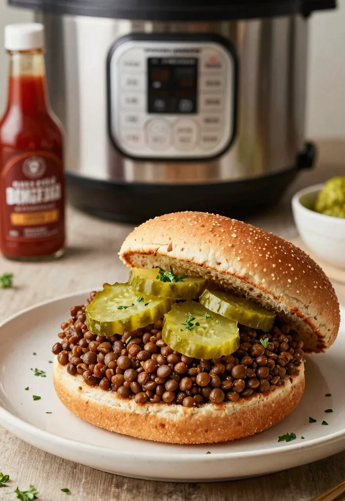 18 Dairy Free Instant Pot Recipes: Quick Weeknight Winners - 14. Vegan BBQ Lentil Sloppy Joes 1