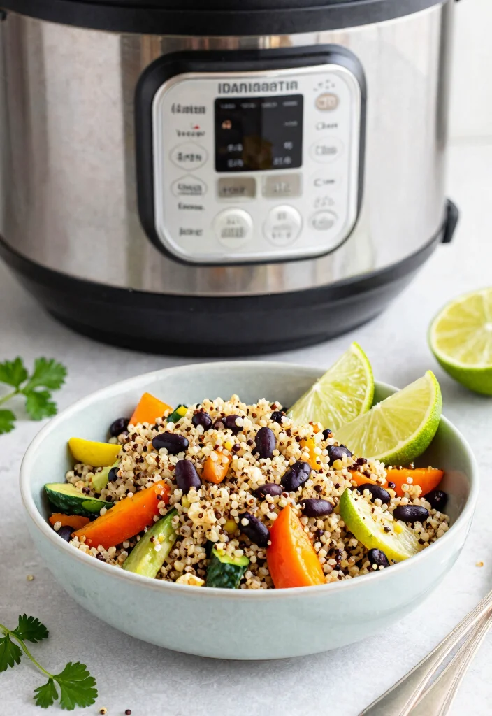 18 Dairy Free Instant Pot Recipes: Quick Weeknight Winners - 4. Quinoa and Black Bean Salad 1