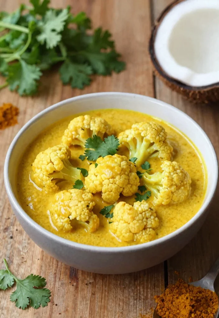 18 Dairy Free Keto Recipes: Low-Carb Delights for Weight Loss - 1. Creamy Coconut Cauliflower Curry 1