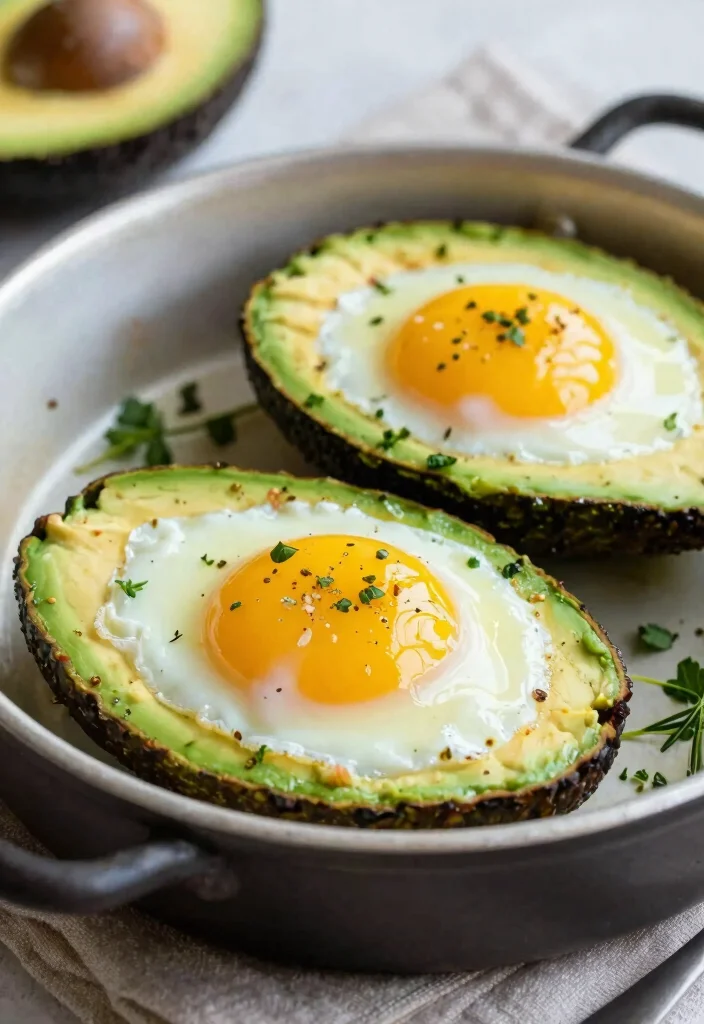 18 Dairy Free Keto Recipes: Low-Carb Delights for Weight Loss - 15. Baked Avocado Eggs 1