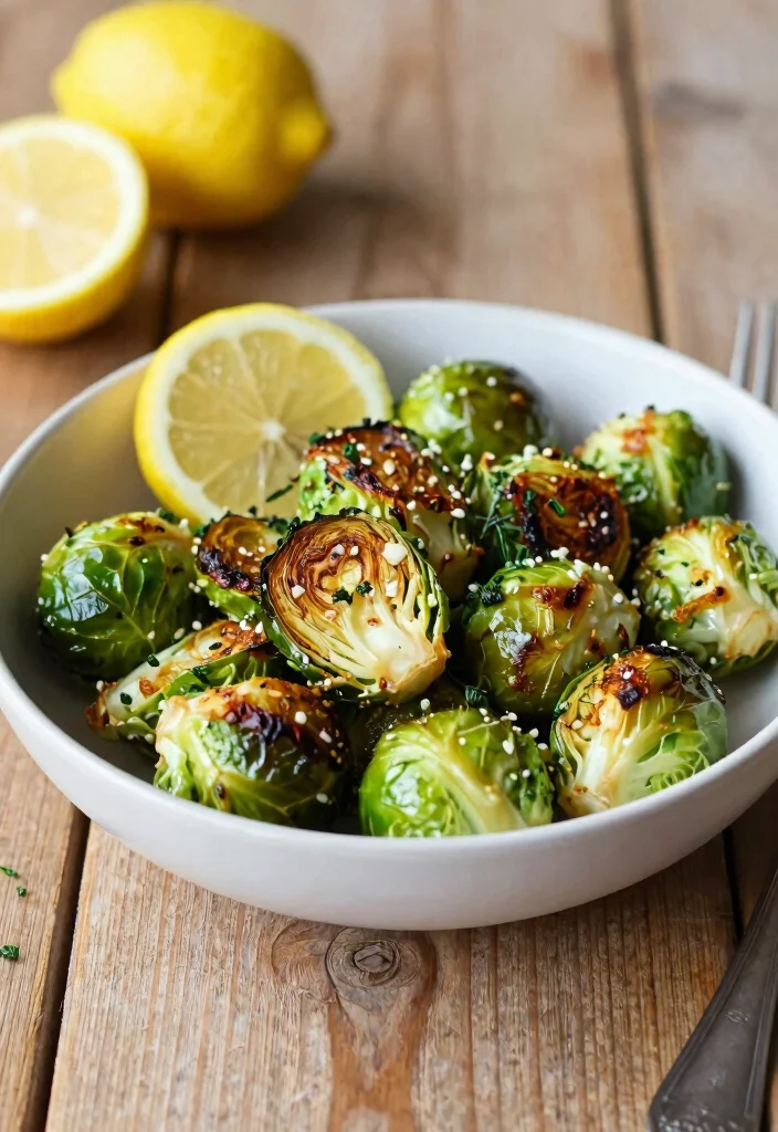 18 Dairy Free Keto Recipes: Low-Carb Delights for Weight Loss - 16. Lemon Garlic Roasted Brussels Sprouts 1