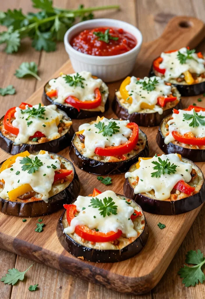 18 Dairy Free Keto Recipes: Low-Carb Delights for Weight Loss - 3. Eggplant Pizza Bites 1
