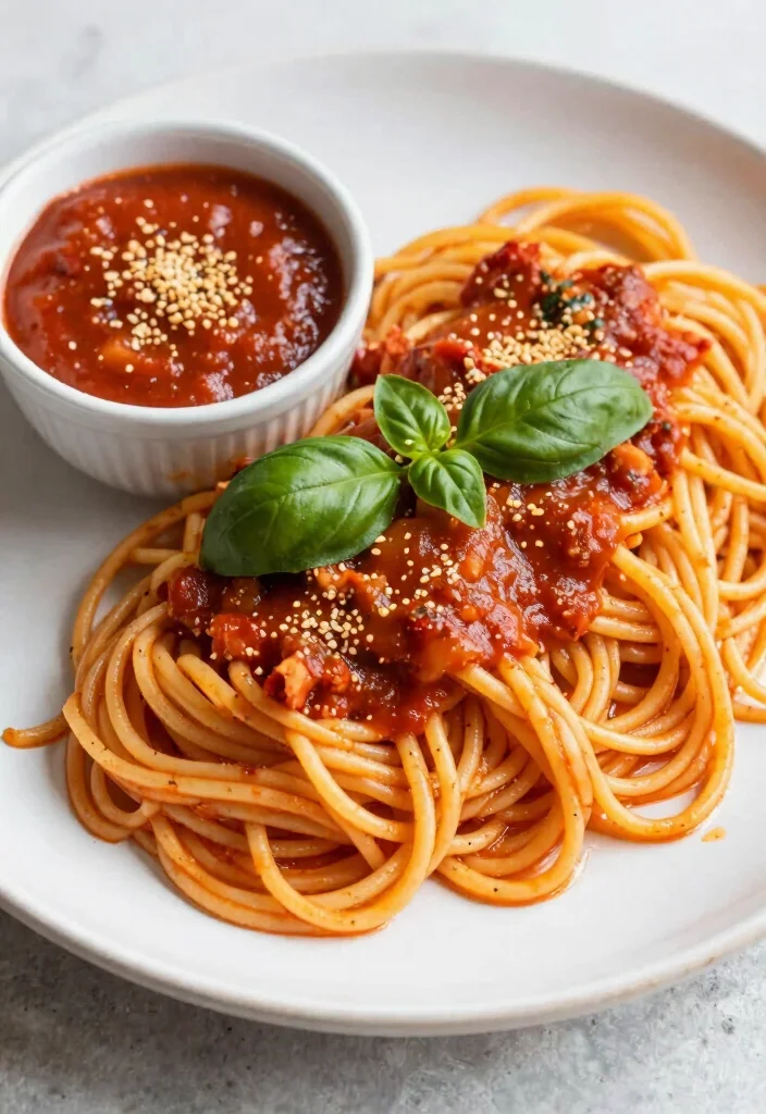 18 Dairy-Free Vegetarian Recipes: Plant-Based Protein Power - 18. Spaghetti Squash with Marinara 1